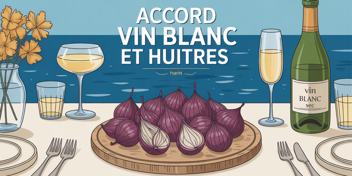 Plateau d'huitres fraîches et vin blanc sec pour accord parfait
