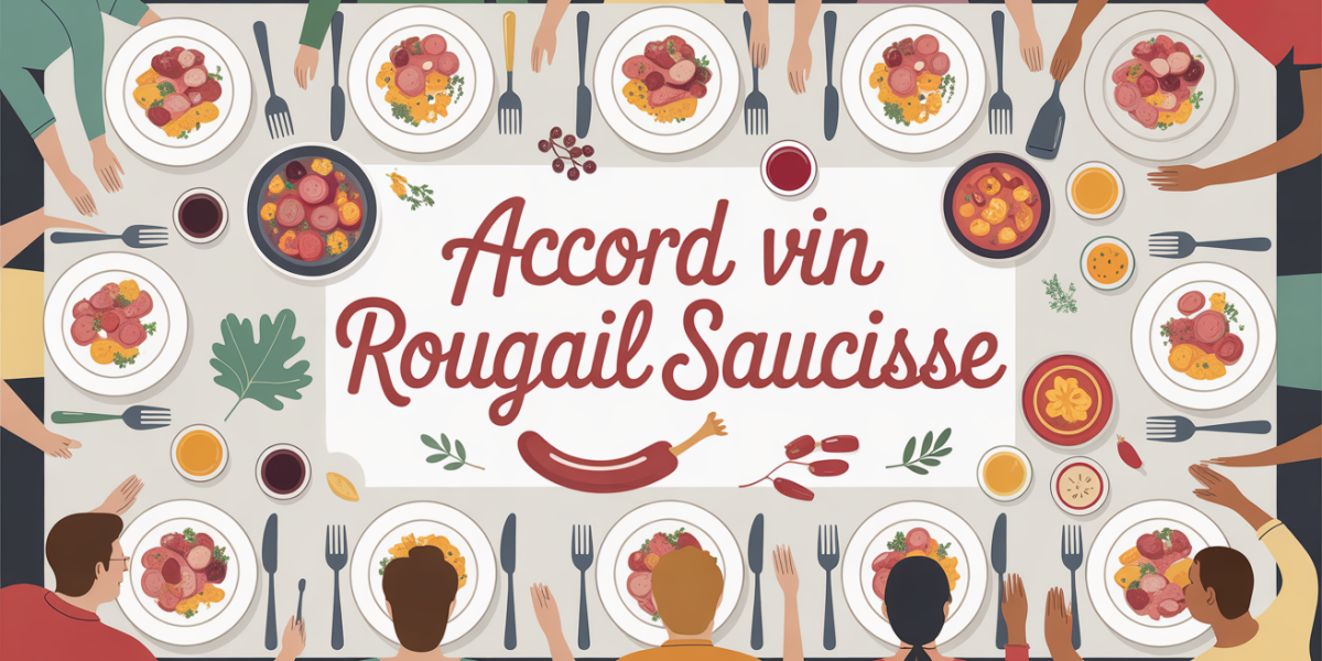Table conviviale rougail saucisse et vins
