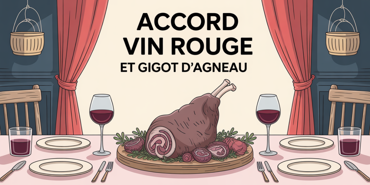 accord vin rouge gigot agneau ambiance chaleureuse
