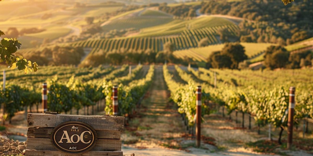 Appellation d'origine contrôlée : vignoble avec des raisins et un fromage artisanal