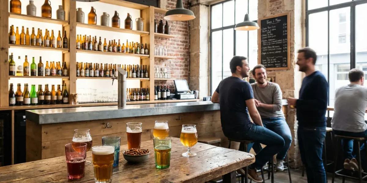 Bar français moderne bières artisanales diversité