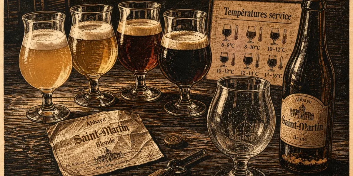 Bière belge en verres tulipe : fermentation et couleurs