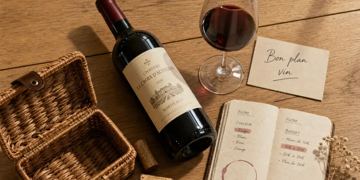 Bon plan du vin : bouteille, verre et filtres pour acheter sans se tromper