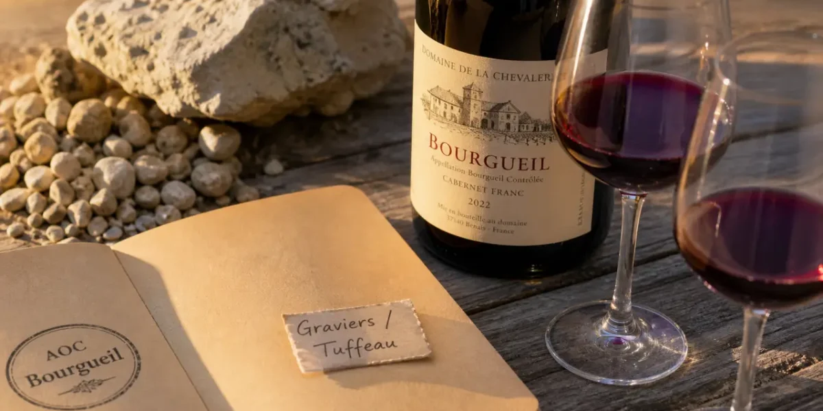 Bourgueil vin : graviers et tuffeau, rouges souples et vins de garde