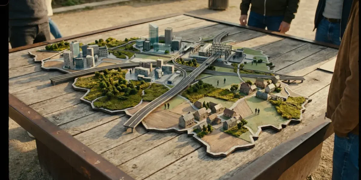 Carte separation villes villages Yvelines