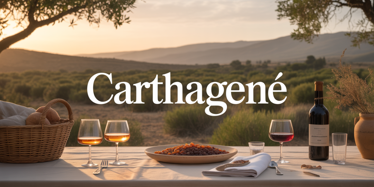 table ensoleillee carthagene languedoc vin de liqueur