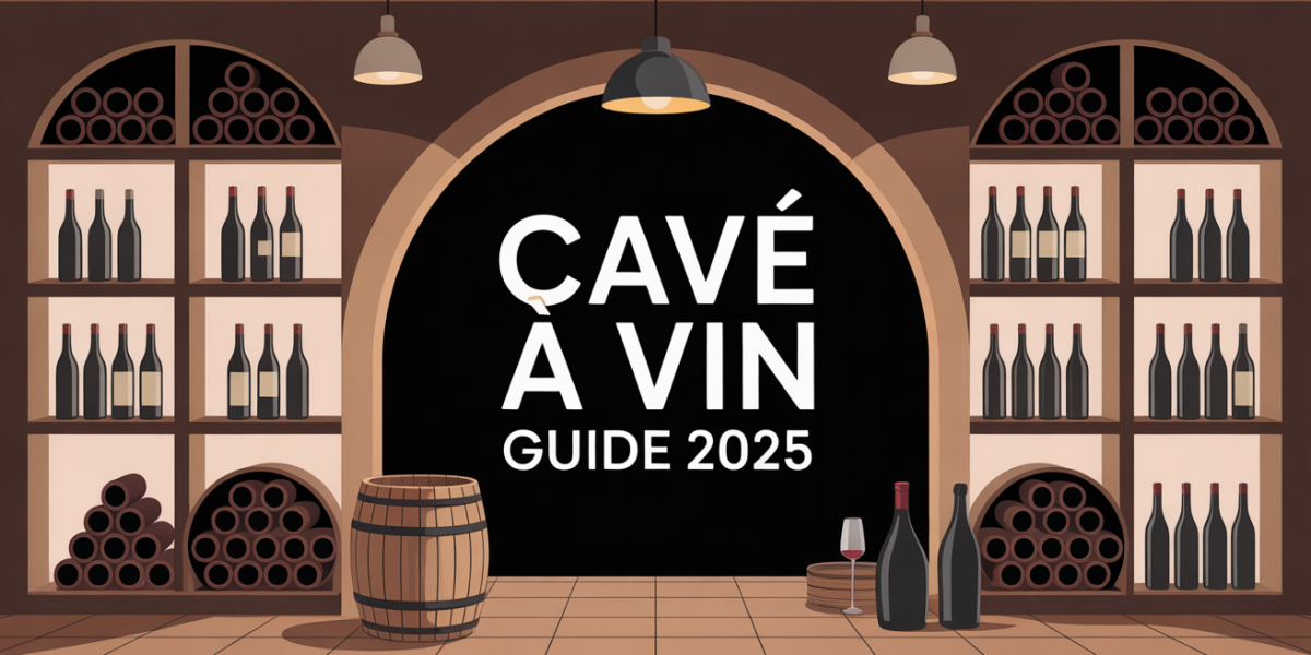Vue stylisee cave a vin moderne eclairage tamise illustration