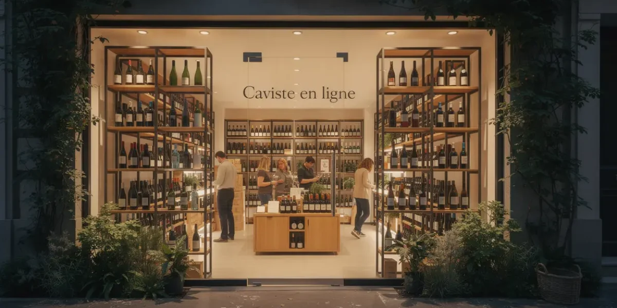 Vitrine caviste en ligne boutique moderne