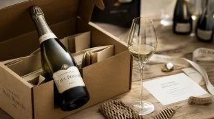 Champagne Paul Romain en bouteille, verre et accords mets-vins