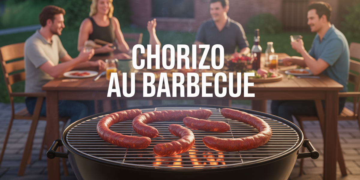 chorizo au barbecue grilles braises ambiance conviviale