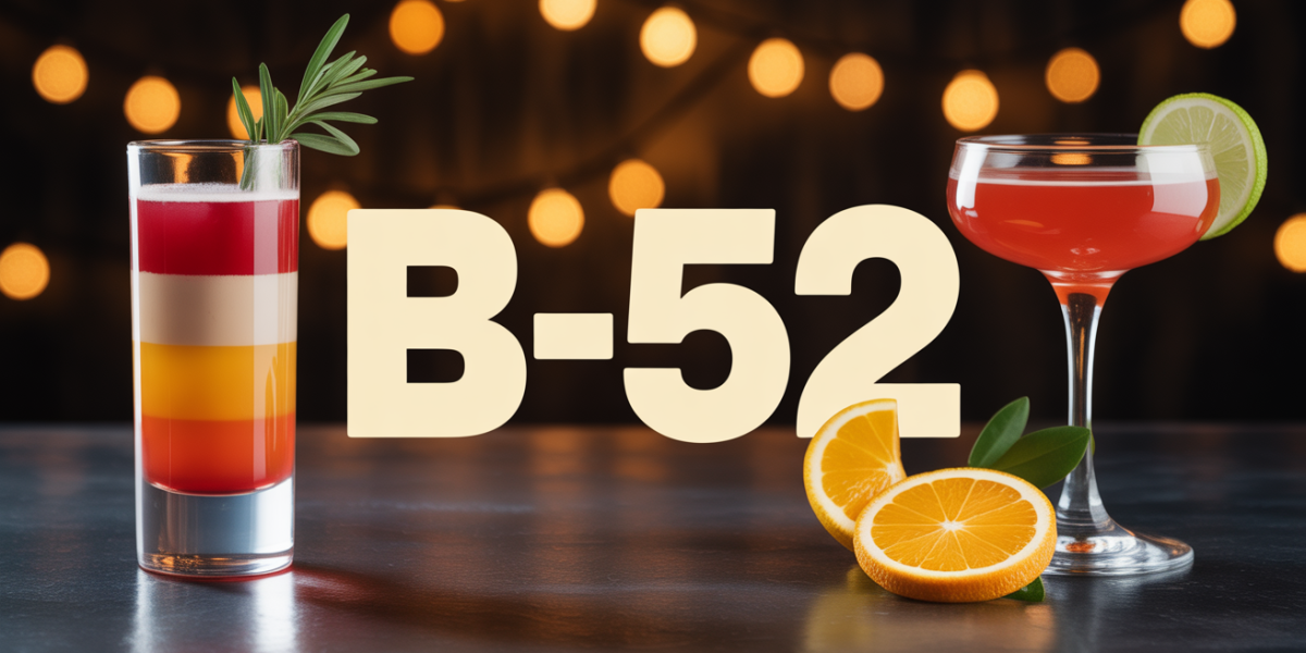 cocktail b52 trois couches shooter verre transparent