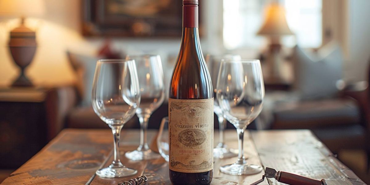 servir le vin : sommelier préparant une bouteille de vin pour le service