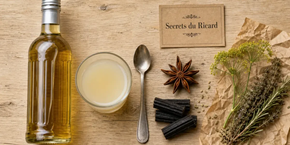 Composition du Ricard : badiane, réglisse et fenouil, pastis anisé