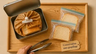 Conservation pain de mie : boîte et clip hermétiques pour ralentir le rassissement