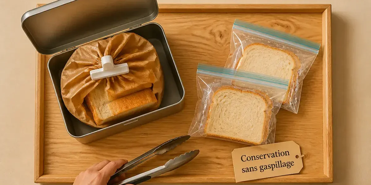 Conservation pain de mie : boîte et clip hermétiques pour ralentir le rassissement