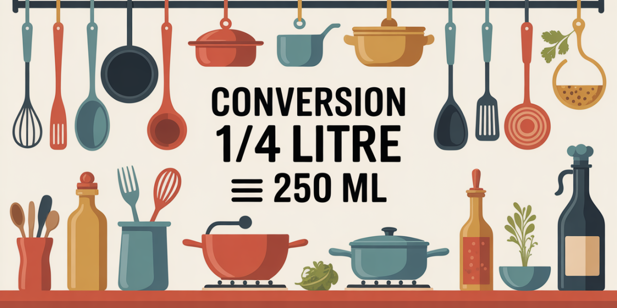 illustration conversion 1 4 l en 250 ml cuisine