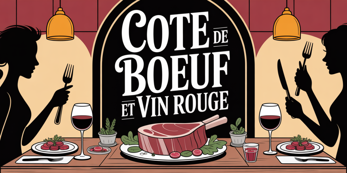 cote de boeuf grillee vin rouge convivialite