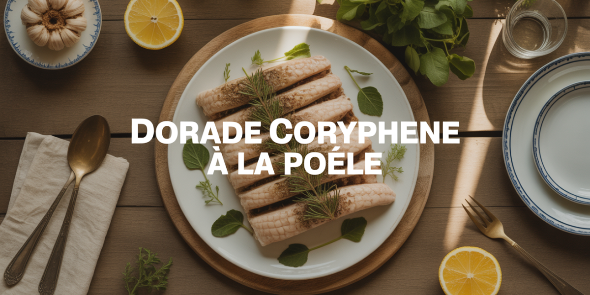 Filet dorade coryphène peau croustillante soleil citron herbes