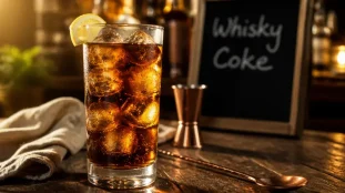 Dose whisky coca : highball whisky et cola avec citron