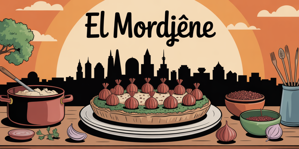 El Mordjene pot ouvert tartine noisettes Alger skyline
