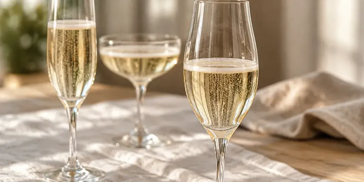 Flutes champagne à 10–12 cl : flûte, coupe rétro, verre tulipe