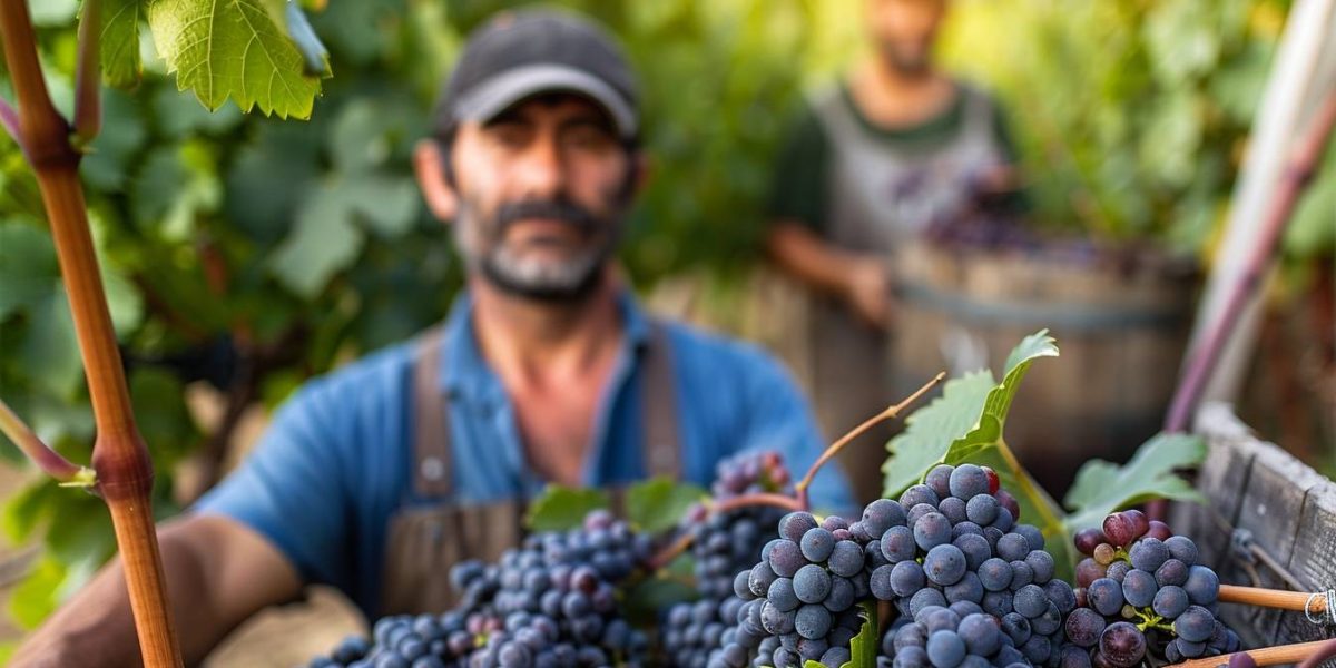 calendrier vinicole : illustration des activités viticoles tout au long de l'année