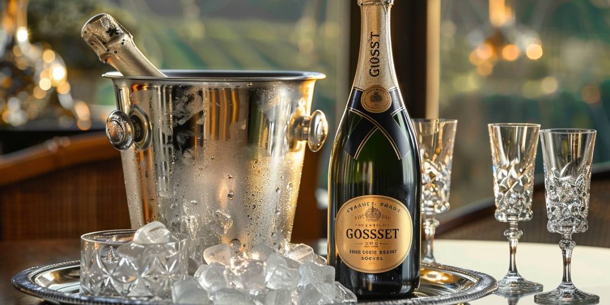 champagne Gosset : bouteille de champagne Gosset traditionnelle