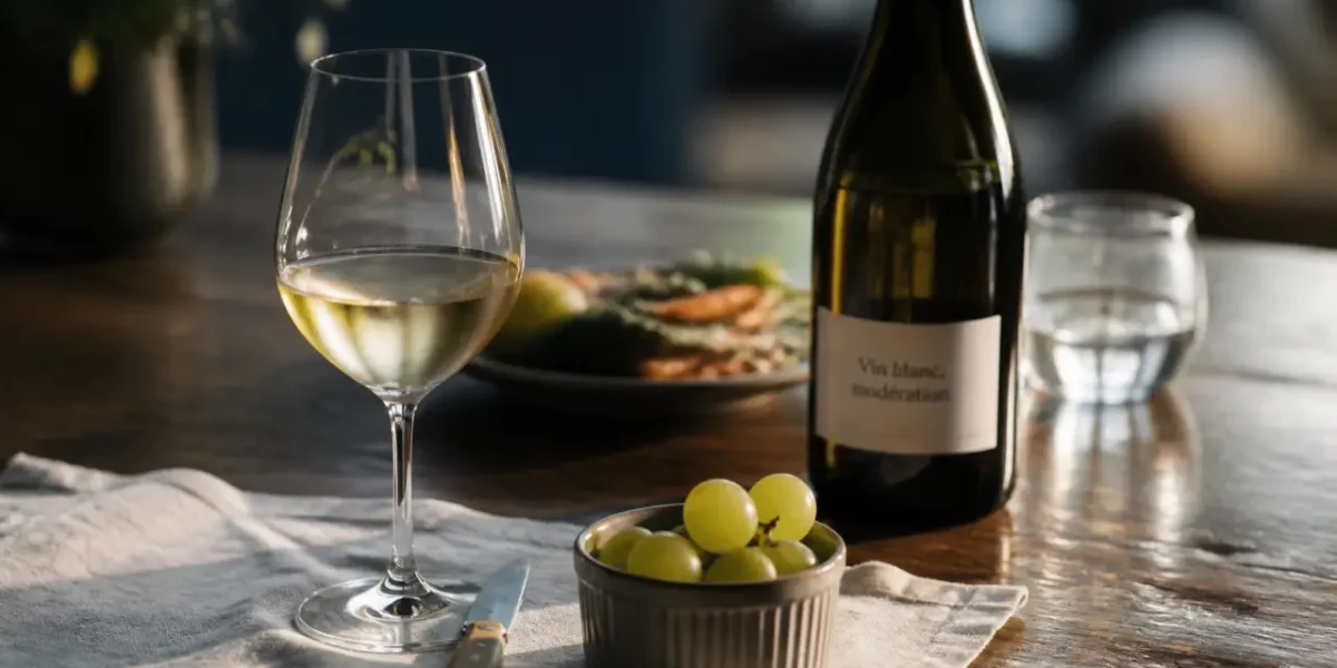 Le vin blanc est-il bon pour la santé : verre de vin blanc et modération
