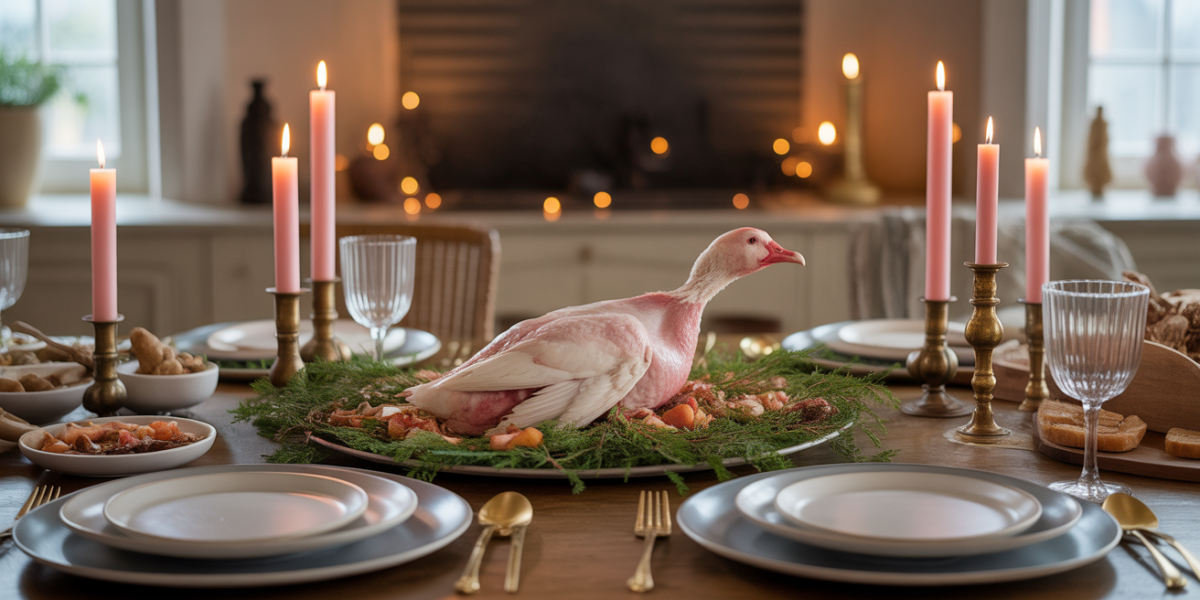Magret de canard rosé peau croustillante plat table bois