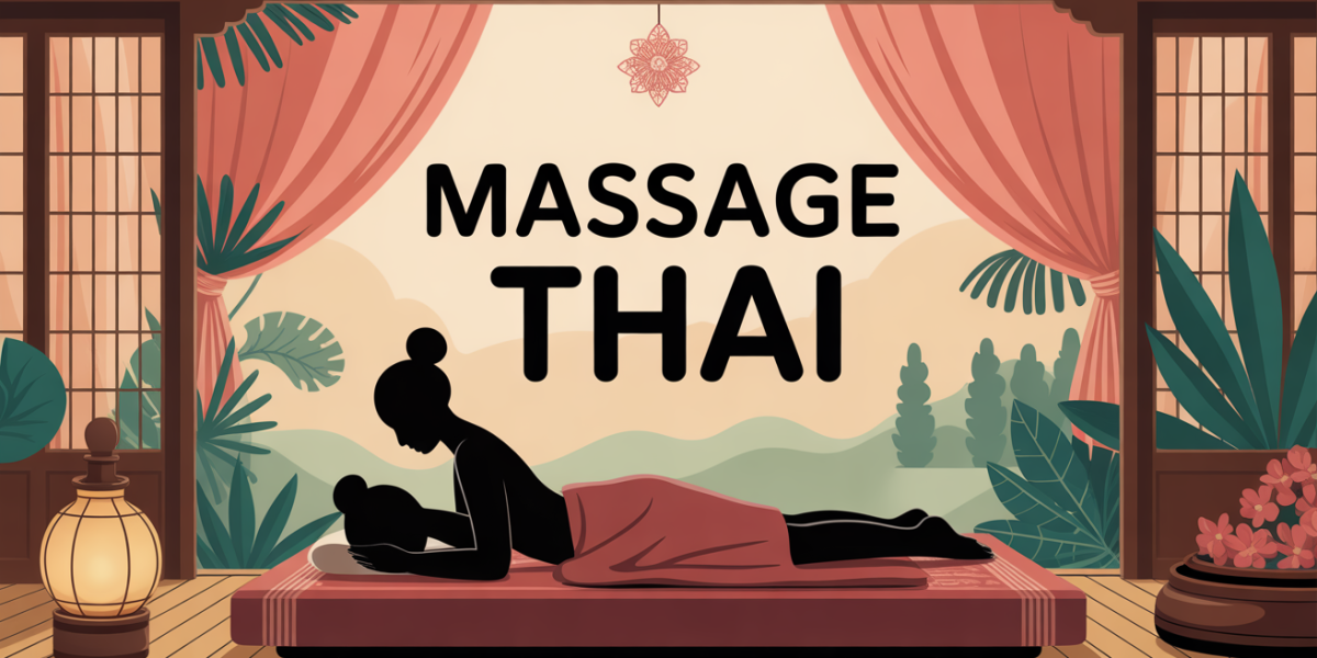 Massage thaï asiatique futon lumière douce relaxation