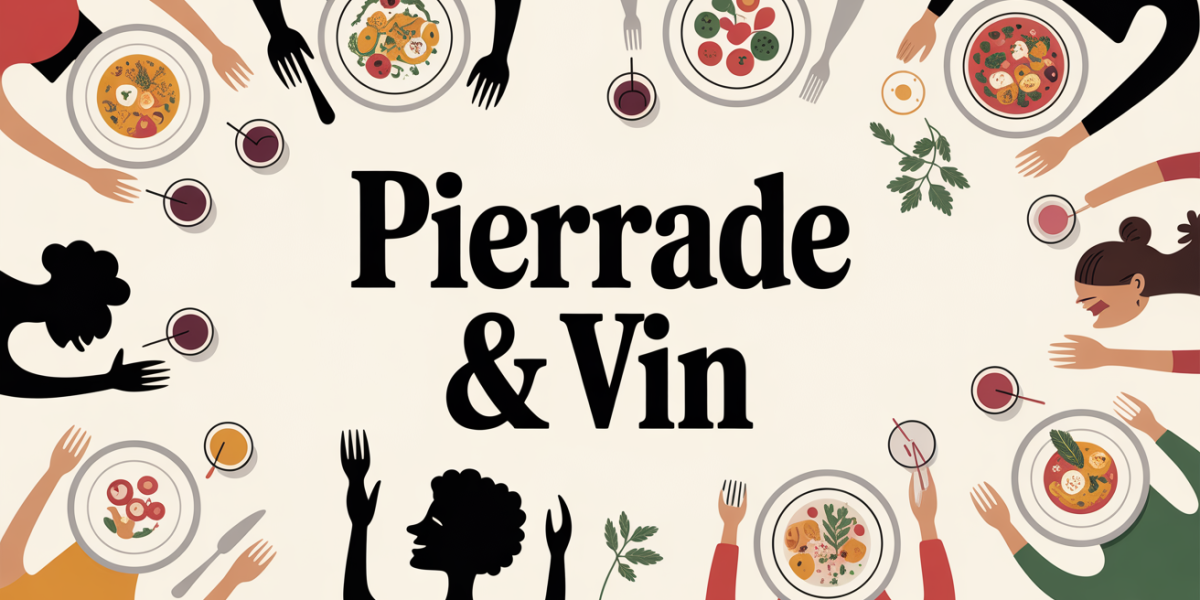 repas pierrade vin table conviviale