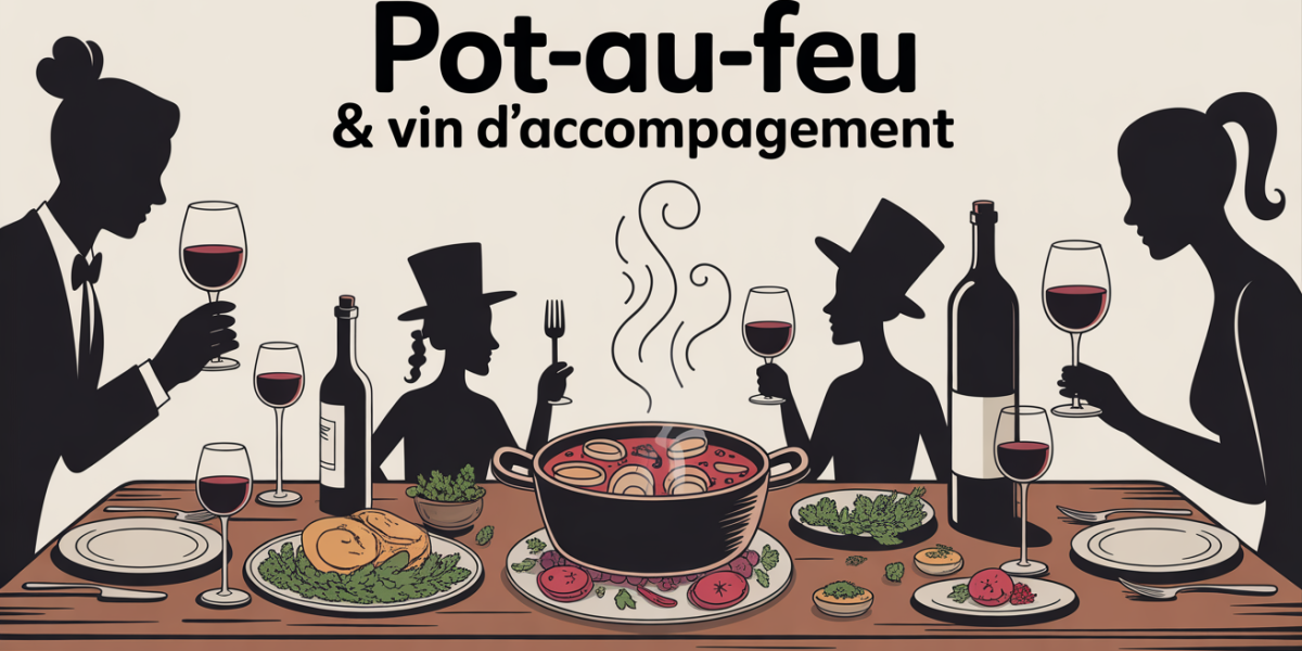 Table famille pot-au-feu vin rouge ambiance conviviale