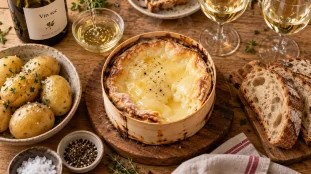 Quel vin avec mont d’or au four : vin blanc sec idéal