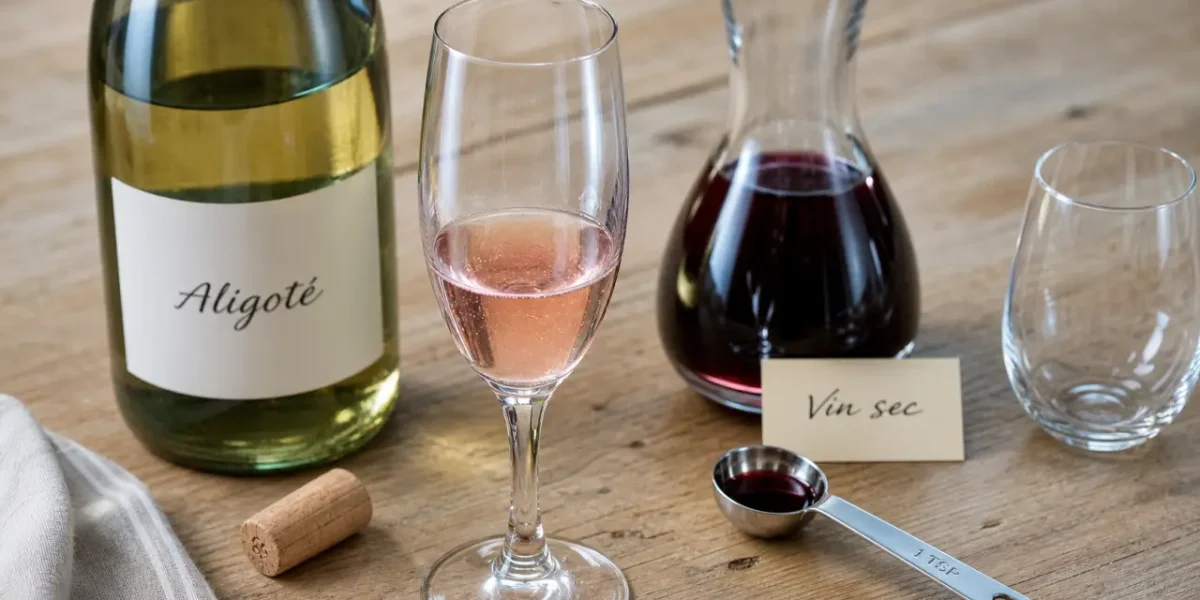 Quel vin pour kir : Aligoté sec pour un kir vif et discret
