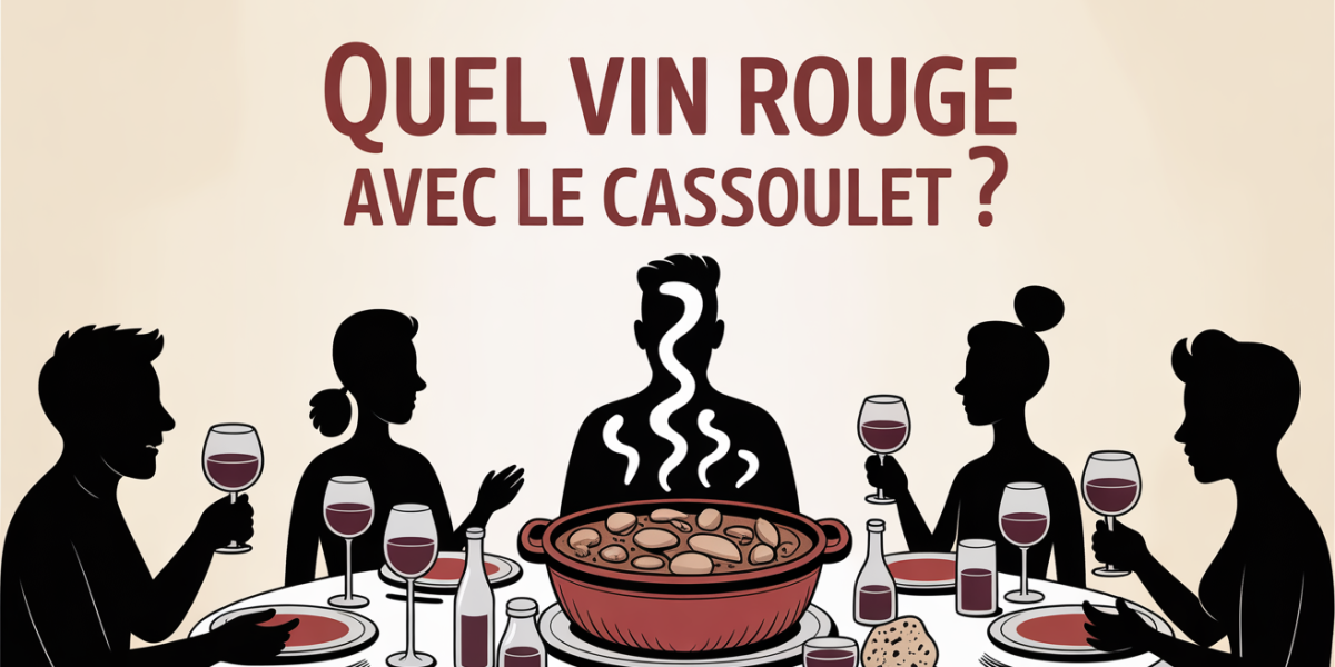 Table cassoulet avec vin rouge ambiance famille