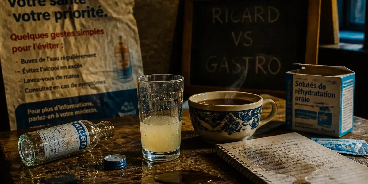 Ricard pur contre gastro : boisson qui aggrave les symptômes