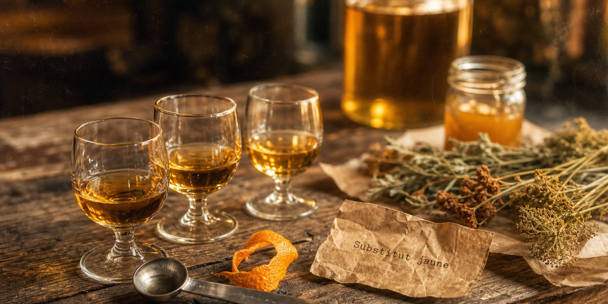 Substitute yellow chartreuse : liqueur ambrée, herbes et zeste d’orange en dégustation