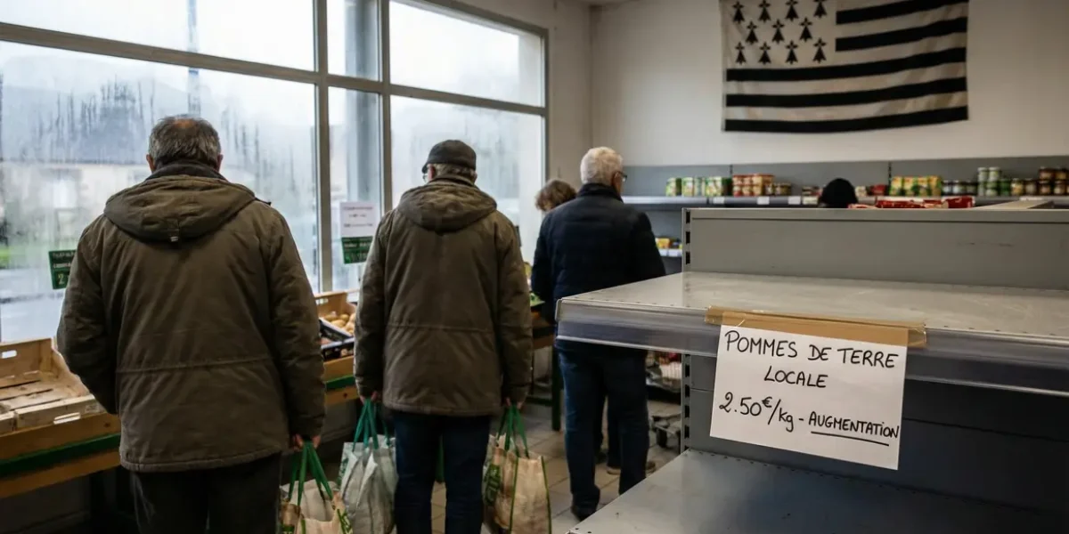 supermarché breton rayons vides inflation alimentaire