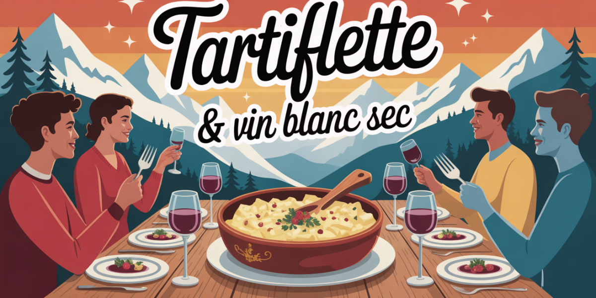 Tartiflette gratinee vin blanc sec ambiance conviviale montagne