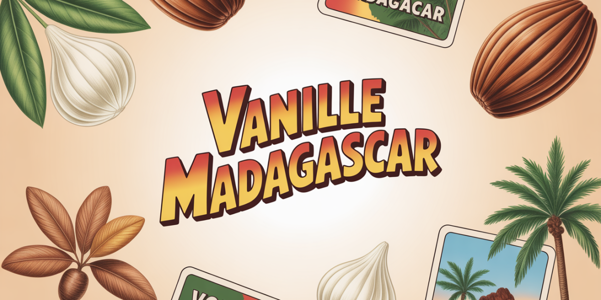 vanille madagascar, gousses, carte, labels qualité