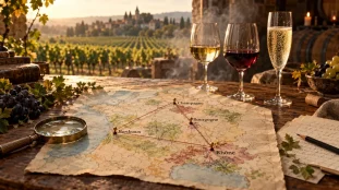 Vignoble de France : carte viticole Champagne, Bourgogne, Bordeaux, Rhône