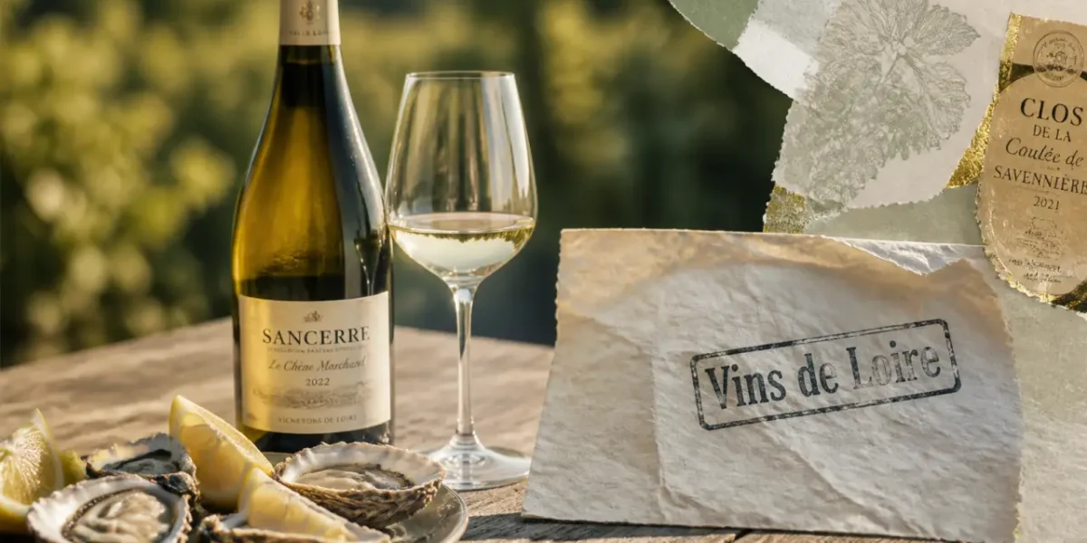 Vin blanc de Loire : bouteille, huîtres et choix Muscadet, Sancerre ou Vouvray
