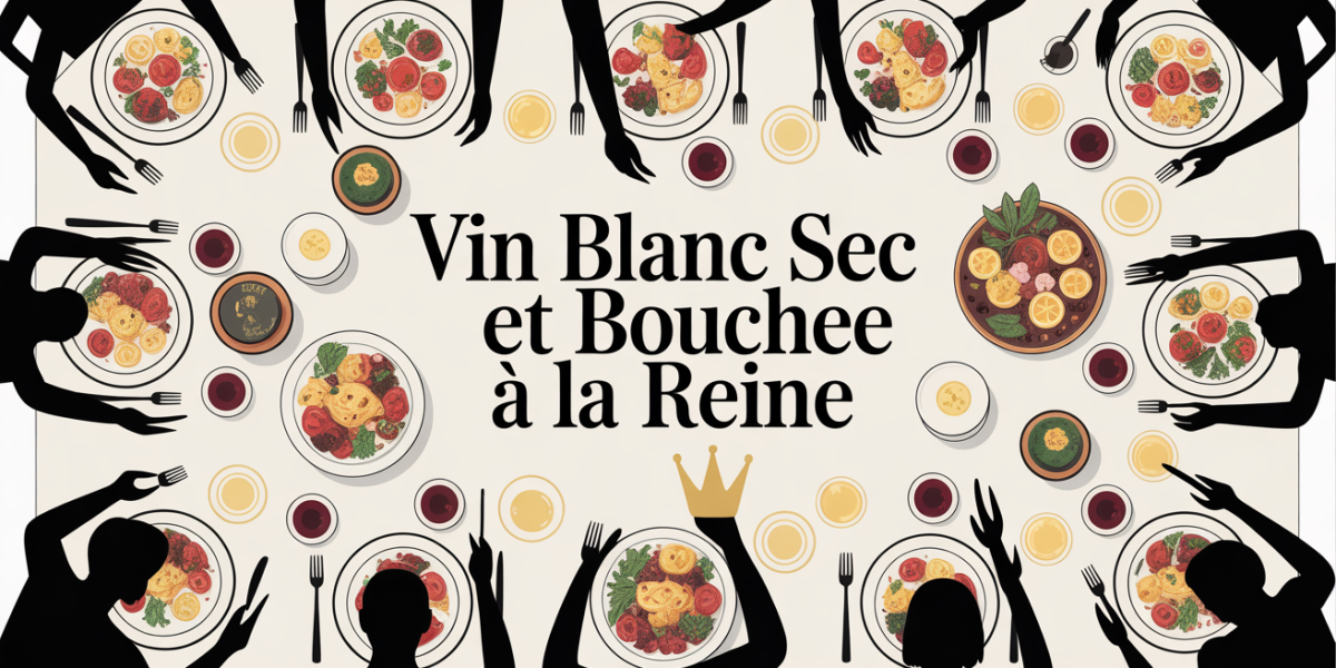 grande table conviviale vin blanc sec bouchee a la reine