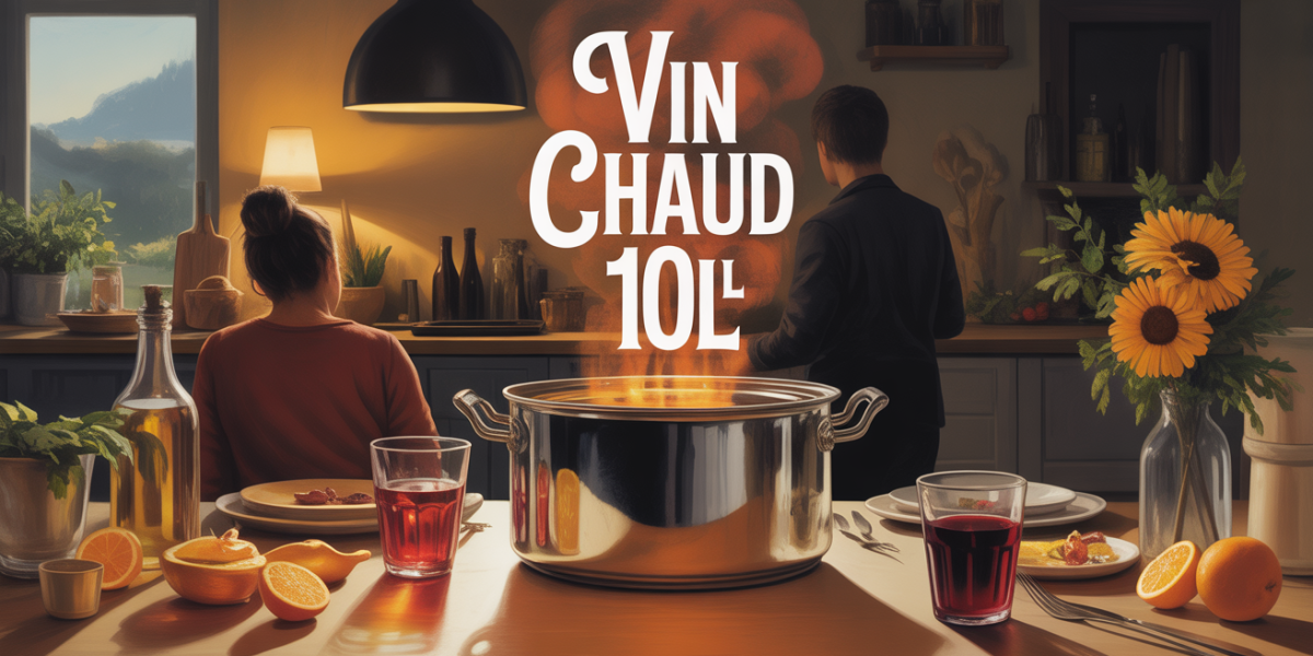 Vin chaud 10 litres grande tablée marmite chaude et épices
