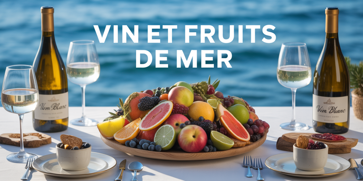 Plateau de fruits de mer et vin blanc sec