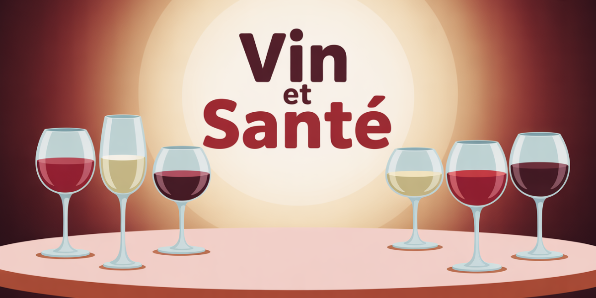 vin et sante illustration table verres vin