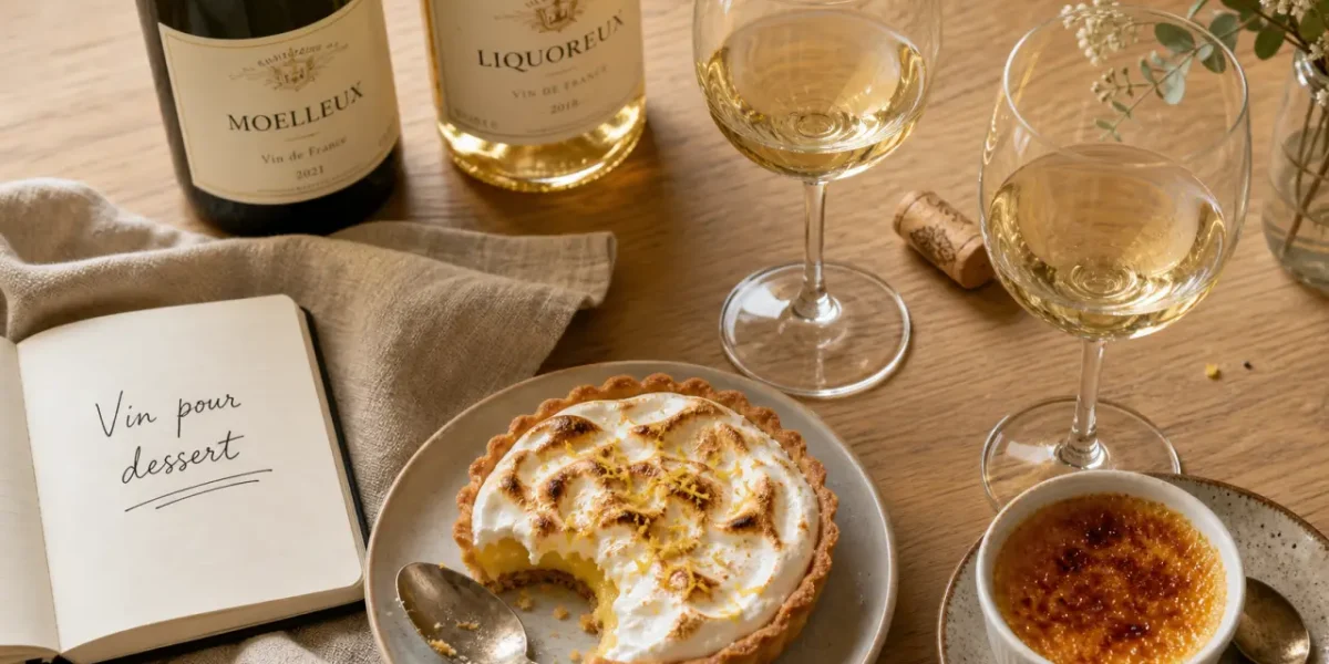 Vin pour dessert : tarte au citron, crème brûlée et vin blanc demi-sec