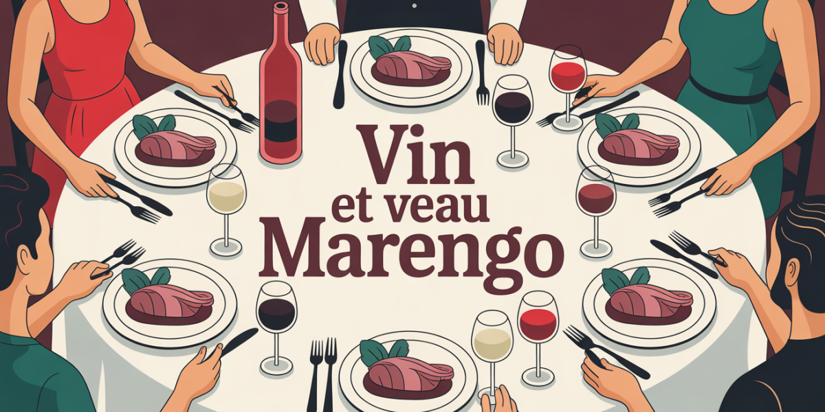 table veau marengo vin rouge blanc rosé ambiance conviviale