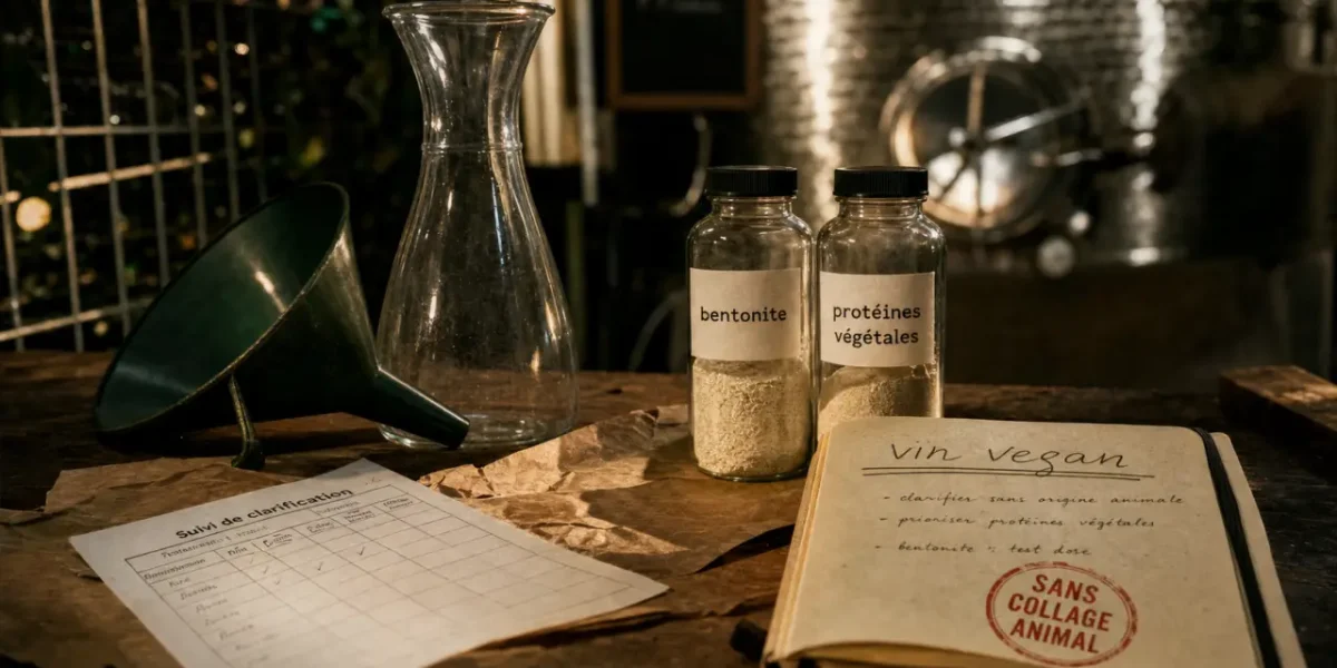 Vin vegan : collage en cave viticole, bentonite et protéines végétales