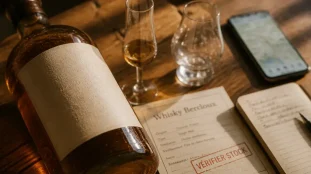 Whisky bercloux : bouteille et point de vente
